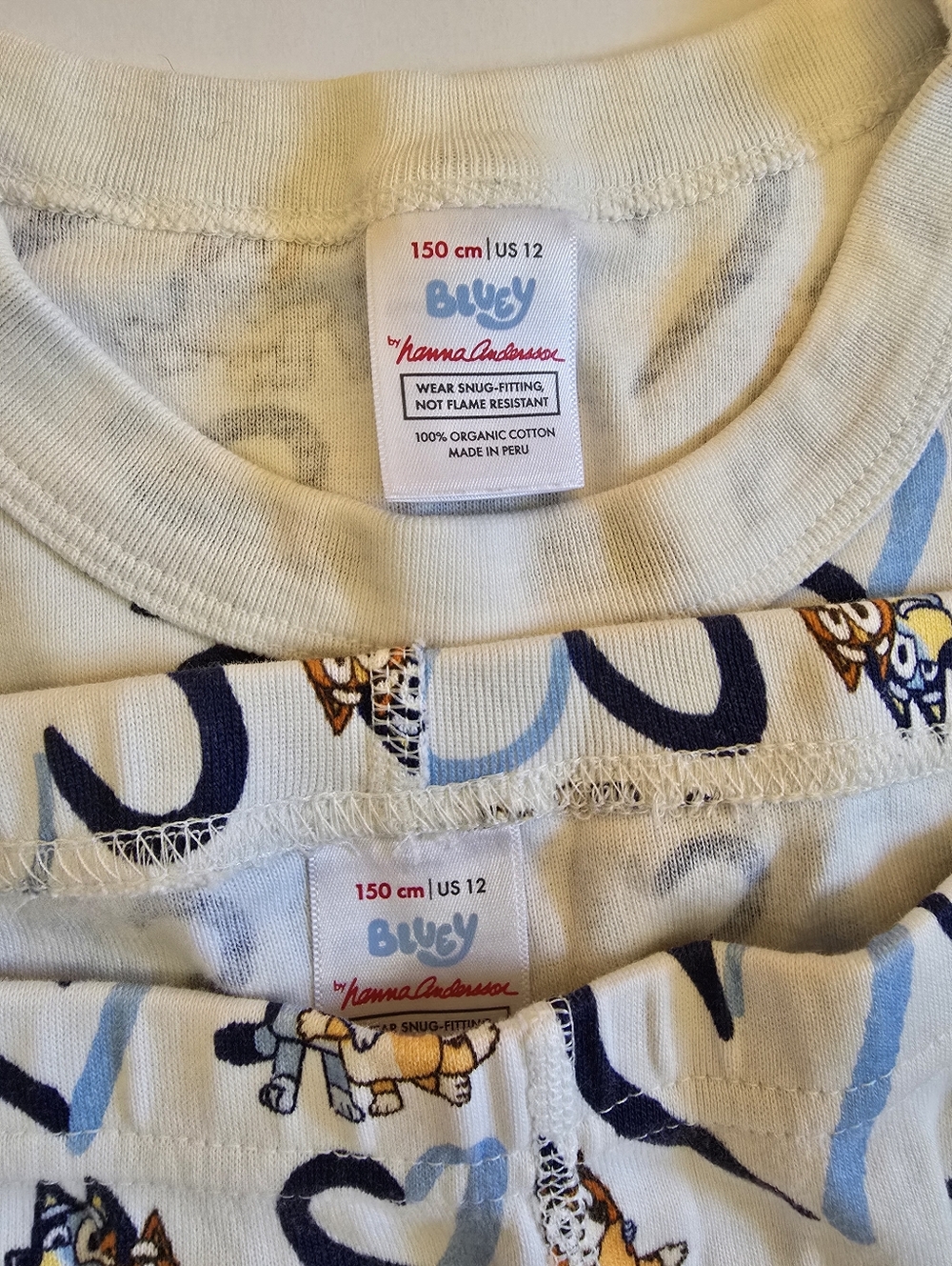 Hanna Andersson Limited Edition Bluey Short Johns Sz 150 (12) - Picture 2 of 3